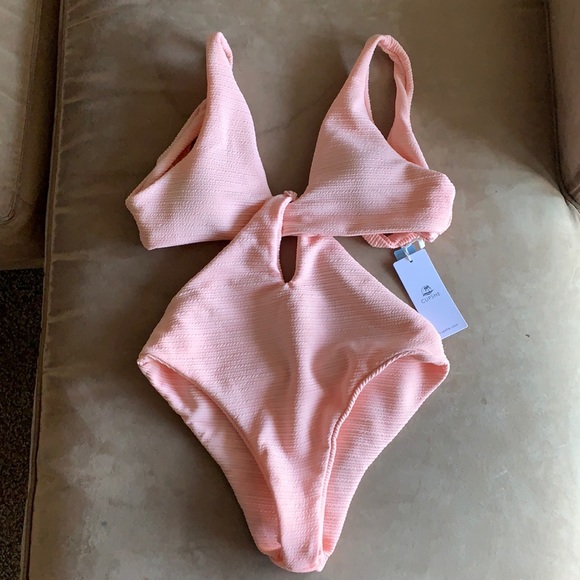 Cupshe one piece with a tie back. Never been worn with tags. - Picture 5 of 6